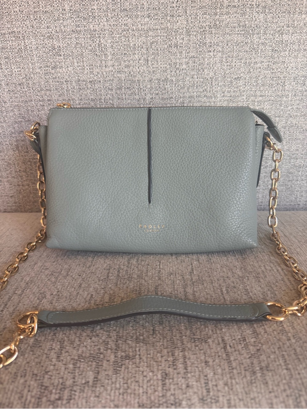 Small Leather Crossbody Bag in Sage Blue- Radley London